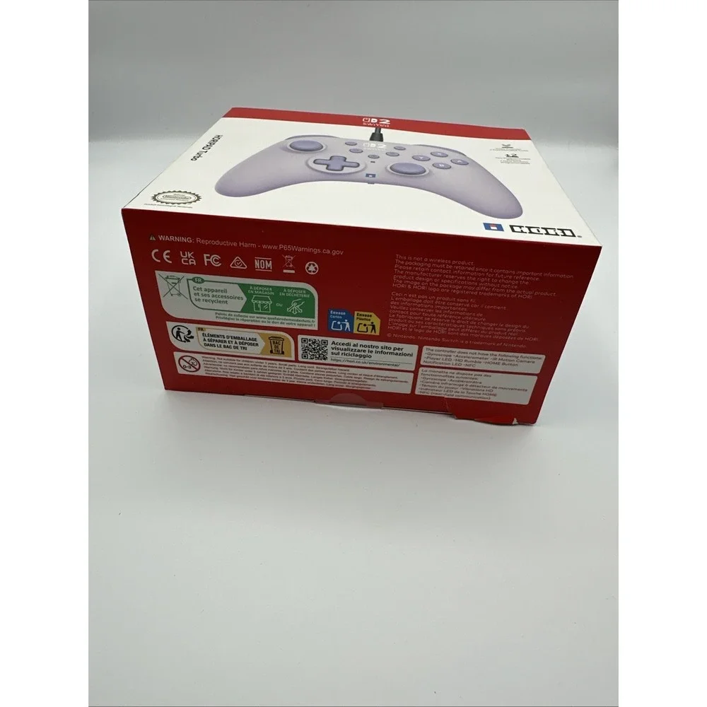 Hori HORIPAD Turbo Wired Controller for Nintendo Switch 2 Cozy Lavender‎